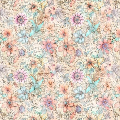Enchanted By Quilting Treasures – Multi Fairy Flowers #30762-X