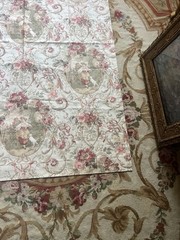 Vtg Richloom Fragonard Toile Fabric Romantic French Country 1.8 Yards