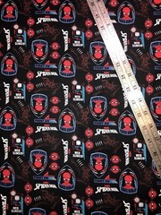 Marvel Spiderman Cotton Fabric 1/2 Yard (18 By 44”) New