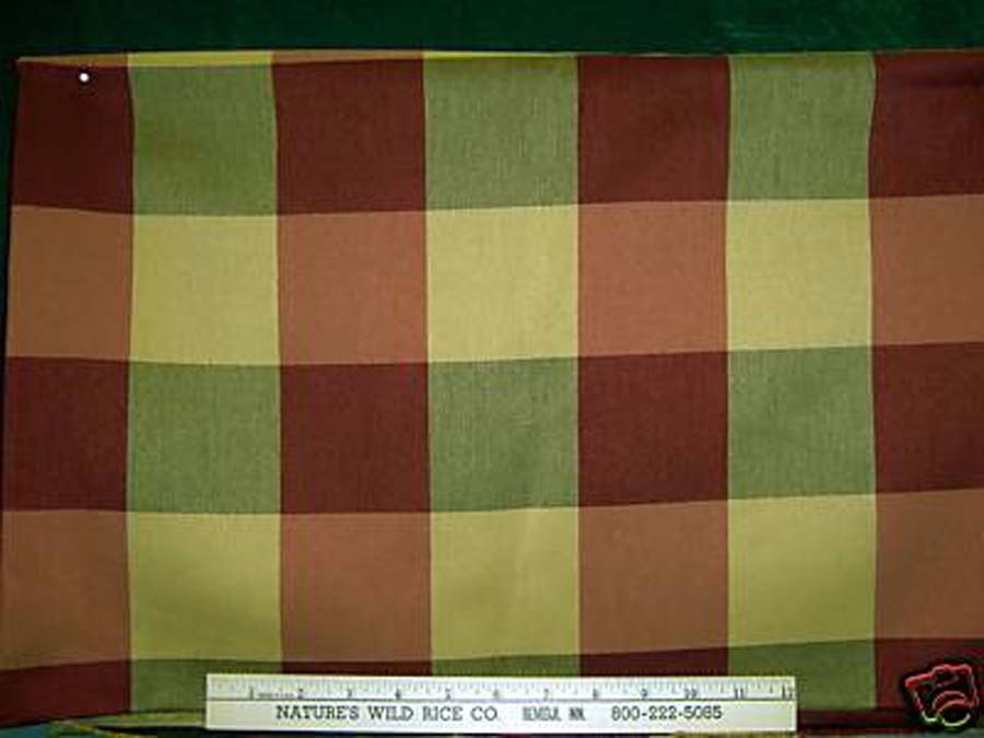 Burgundy & Gold Squares Fabric 41″ X 54″ Includes 40″ Matching Trim DIY Crafts