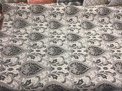 Charcoal Damask Fabric Chenille upholstery Fabric by the yard sofa chair couch