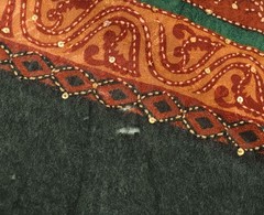 Sushila Vintage Multi-Color Scrap Saree Pure Cotton Silk Kantha Work Sari Fabric