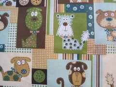 4 individual Cat and Dog Fabrics-NEW