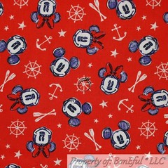 BonEful FABRIC FQ Cotton Quilt White Red Blue Yellow Green One Fish Two Dr Seuss