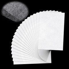 20 Sheets Fusible Webbing for Fabric Applique 8×12 Inch Fusible Bonding Web Ligh