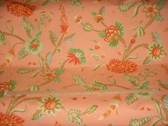 8-1/2Y Exquisite Thibaut F96137 Georgetown Orange PrintDrapery Upholstery Fabric