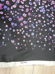Versace Fabric Panel Couture Designer Deadstock Italy Floral 57″× 41″