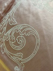 36”x54” pink 60% Silk 40%Cotton Jacquard Fabric lining Home Deco pillowcase