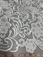 Maggie LIGHT IVORY Guipure Venice Heavy Lace Fabric by the Yard