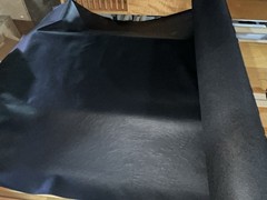 Black On Black Fleece Heavy Duty Outdoor Cover UV Resistant Upholstery Vinyl