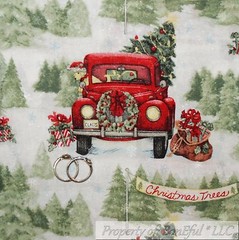 BonEful Fabric FQ Cotton Quilt VTG Xmas Elf Rein*deer Adult Sexy Santa Gay Pride