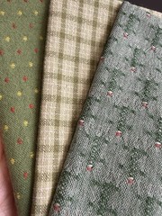 10 pcs Yarn-Dyed Cotton Fabric Bundle 7×9” Patchwork Quilting