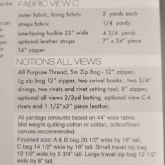 Tote Bag Patterns by Alexis Marcelle Abegg for Making 3 Bags Green Bee Kit