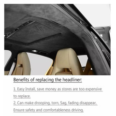 Headliner Fabric with Foam Backing for Car Ceiling Fabric Repair 60″ wide MGT