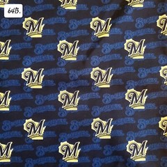 Sports Cotton Fabric by the ½ yard- Baseball Teams