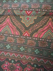 VTG Fabric Renaissance Print Dark Gothic Boho Measures 44″ X 1 Yrd Sewing