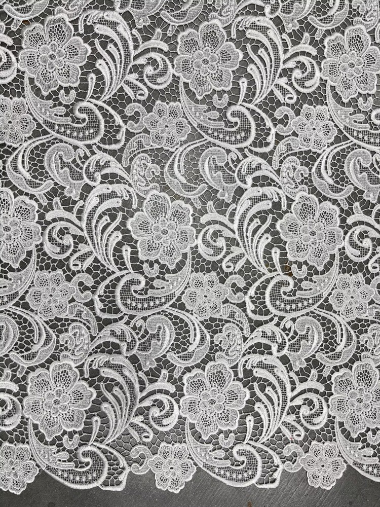 Maggie LIGHT IVORY Guipure Venice Heavy Lace Fabric by the Yard