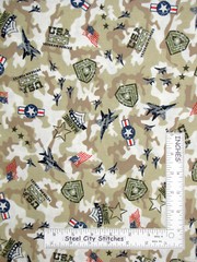 USA Military US Marines Marine Tough Veterans Cotton Fabric Santee 27″ Length