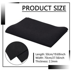 27.5×19.6inch Chinese Calligraphy Drawing Felt Mat Black Xuan Paper Painting