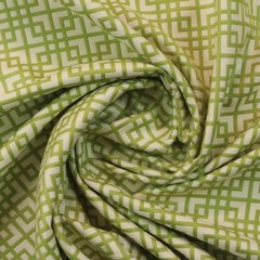 CLARENCE HOUSE OD LILLY GREEN GEOMETRIC OUTDOOR JACQUARD FABRIC BY YARD 54″W