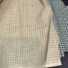 1+ Yds GREEN GINGHAM FABRIC Cotton Small Check 65 X 44”