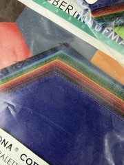 3 Robert Kaufman Fabrics Precut HEXIES KONA Cotton Solids 41 Asst Dark Palette