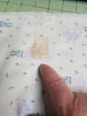 Vintage Cotton Fabric Tandem Bicycle Bike + Flowers Purple Pink 1 Yard 18″ x 45″