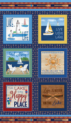 Lake House Signs Sail Away 44 Inches Wide BTY BENARTEX FABRICS