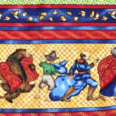 “The Quiltmaker’s Gift” Gail De Marken Benartex Dances Border Cotton Fabric BTY
