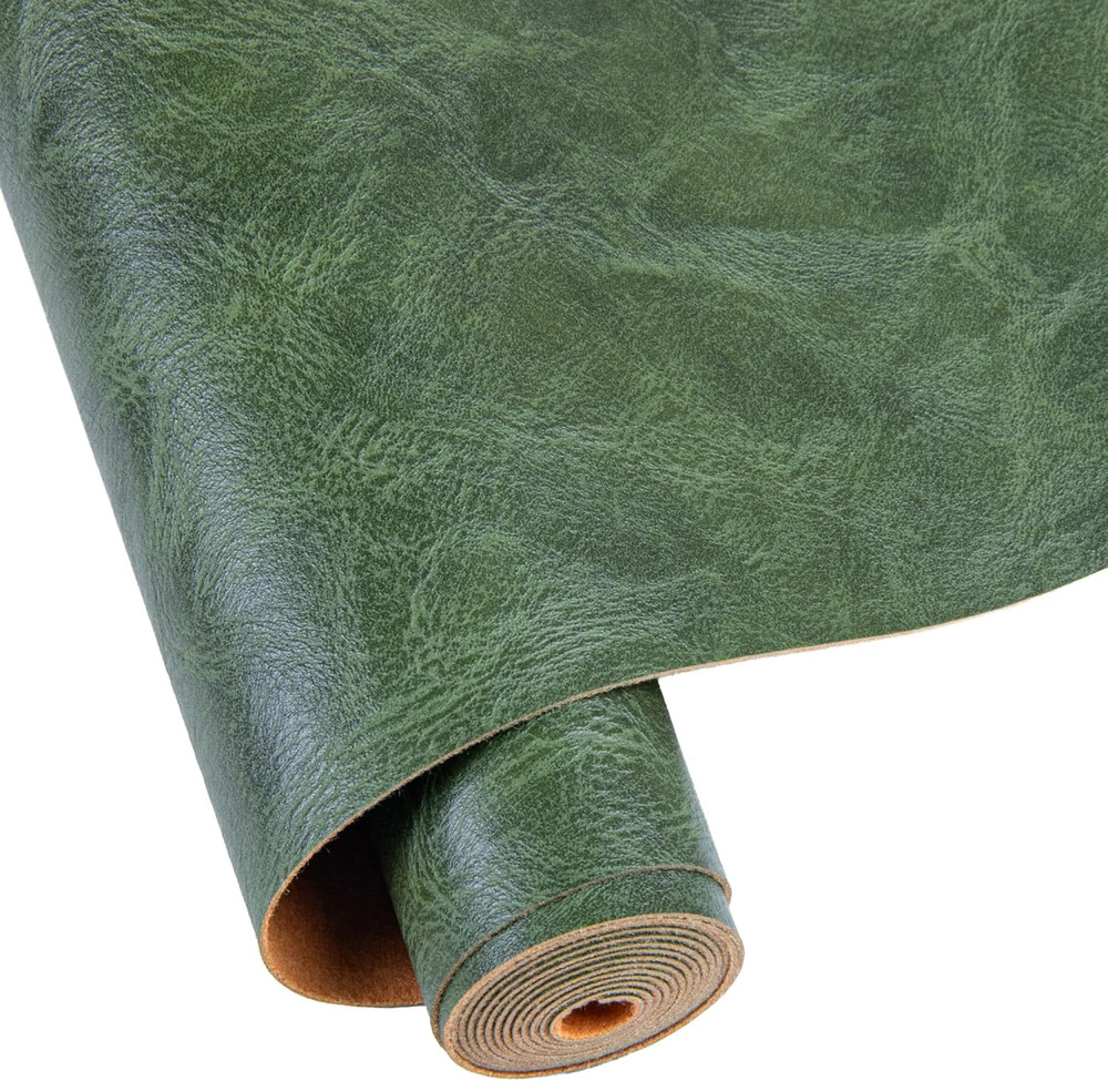 Faux Leather Fabric Sheet, 12 X 54 Inches, Texture Synthetic Material for DIY Cr