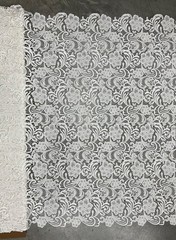 Maggie LIGHT IVORY Guipure Venice Heavy Lace Fabric by the Yard