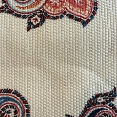 Vtg Waverly Tennyson Fabric Jacobean Floral Vine Cotton Screen Print 29”sq PIECE