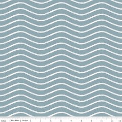 Icing Stripe in Blue | Gingerbread | Riley Blake