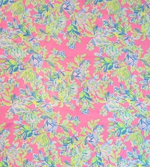 Lilly Pulitzer Polyester Fabric Multi Squeeze The Day 36″ x 57″