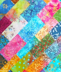 48 PCS BATIK ~ 5″X5″ PRE-CUT QUILT SQUARES CHARM PACK ~ FREE SHIPPING