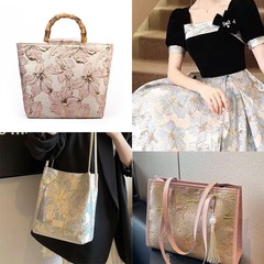 150cm Luxury Gold Embossed Brocade Fabric for Sewing Shirt Evening Dress DIY Bag