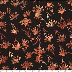 Hoffman – Bali Batik – Driftwood Dance – Echinacea – Nutmeg, Fabric BTY