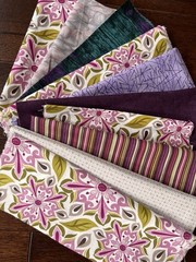 Benartex, Moda Kate Spain, Maywood – Purples -Over 2 Yards Total Fabric – VTG
