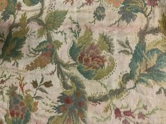 Tessuto Raro e Pregiato Vintage Gobelin con motivo floreale. 99€ Per 2 Metri