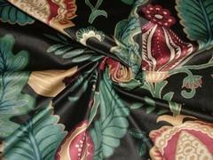 iLiv Velvet Curtain Fabric 2.3 Metres Cantaloupe Ebony Upholstery Cushion Blind