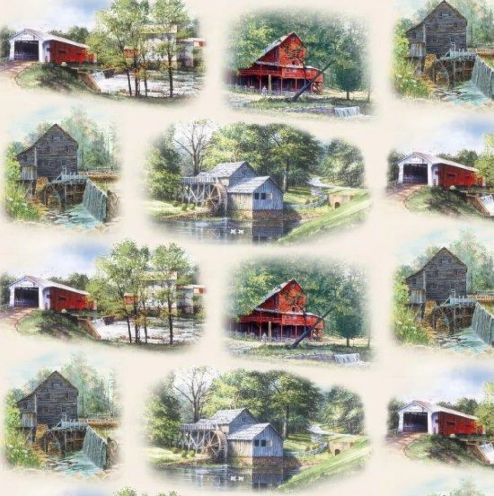 Old Mill Cotton Fabric