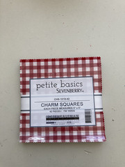 Petite Basics Sevenberry CHS-1019-42 5″ Charm Pack Squares Fabric, 42 pcs