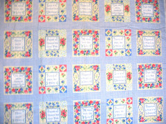 Fabric Traditions 1997 HOME SWEET HOME Picture Book Patches 34×44 quilt cotton