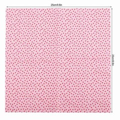 7-Pack 25x25cm Cotton Fabric DIY Assorted Pre-Cut Bedding Kit (Pink)