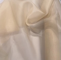 Nude 100% silk organza fabric 45” width Sold by the yard
