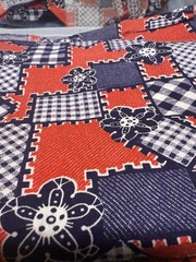 Vintage Fabric Lot (5 Bundles)
