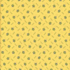 Marcus Fabrics Sheryl Johnson 1800s Civil War Repro Woof & Warp Yellow Tulip FQ