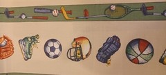 Bloomcraft Screen Print Sports Cotton Fabric Baseball Football Stain Repellent