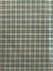 VTG VIP Cranston Green Cream Gingham Buffalo Check Plaid Cotton Fabric 4 Yds LOT