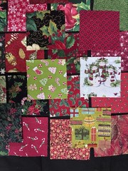 Christmas Charm Pack Fabric Squares,5X5 Inch Pre-Cut Quilting Bundle with Holida